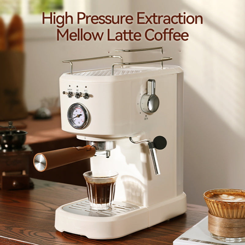 High-Quality Home Espresso Machine with Italy Pressure Pump and Milk Frother