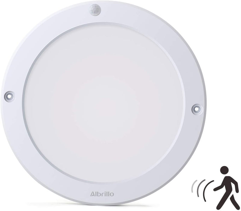 Ultra-Thin Round Light Fixture | Montion Sensor&normal lighting modes | Easily mounted on flat surface