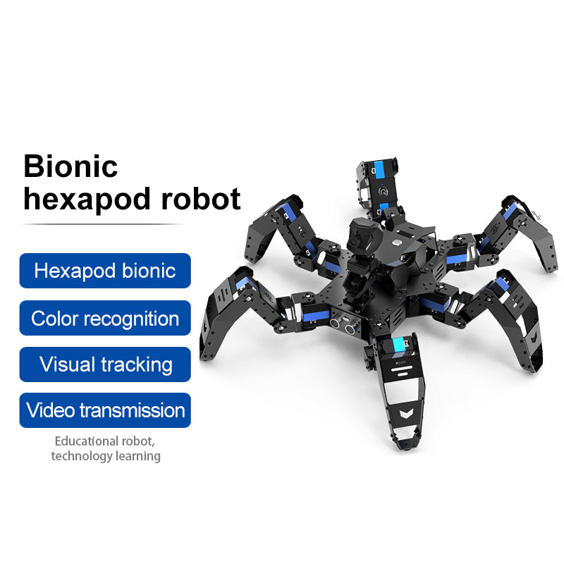 Hexapod Raspberry Pi AI Bionic Robot with Real-Time Video Transmission