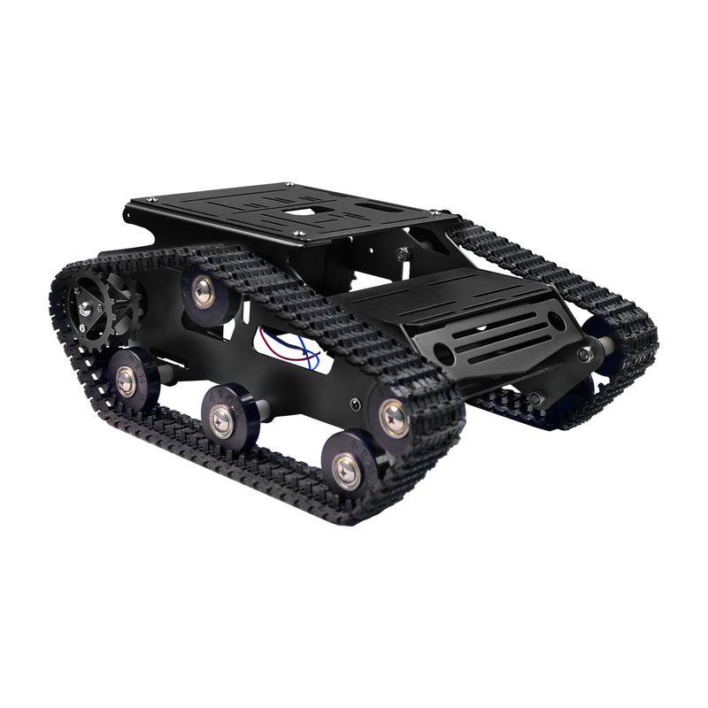 Get started in robotics with our versatile Aluminium Tank robot base platform