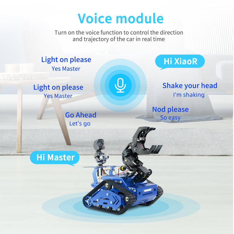 Multi-functional WiFi/Bluetooth Controlled Robot Car with Ultrasonic Maze Walking, Infrared Anti-drop, and Robotic Arm