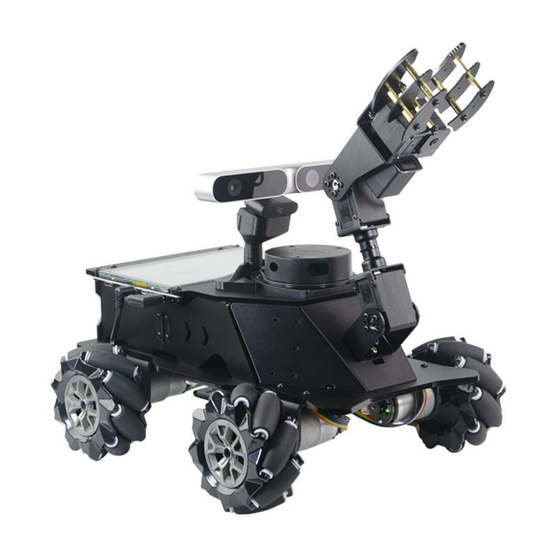 Jetson Nano ROS Mecanum Wheel Robot Car with Moveit Robot Arm and Lidar Mapping Navigation