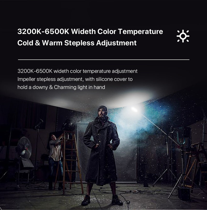Ulanzi Vijim VL120 3200K-6500K LED Video light with Softbox and RGB Color Filters light for video Conference Lighting Fill Light