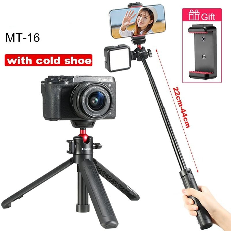 Ulanzi MT-16 Extend Tablet Tripod with Cold Shoe for Microphone LED Video Fill Light Smartphone SLR Camera Tripod
