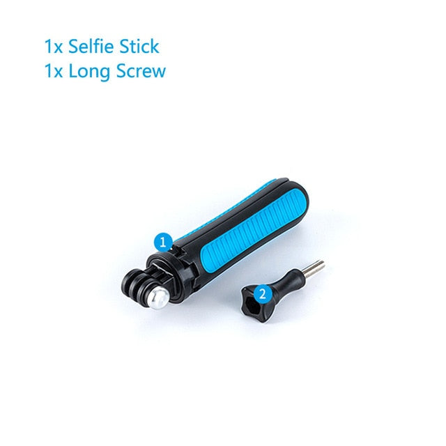 TELESIN Mini Hand Selfie Stick Tripod For GoPro Hero 5 6 7 8 9 For Osmo Action Xiaoyi SJACAM For IPhone Camera Accessories