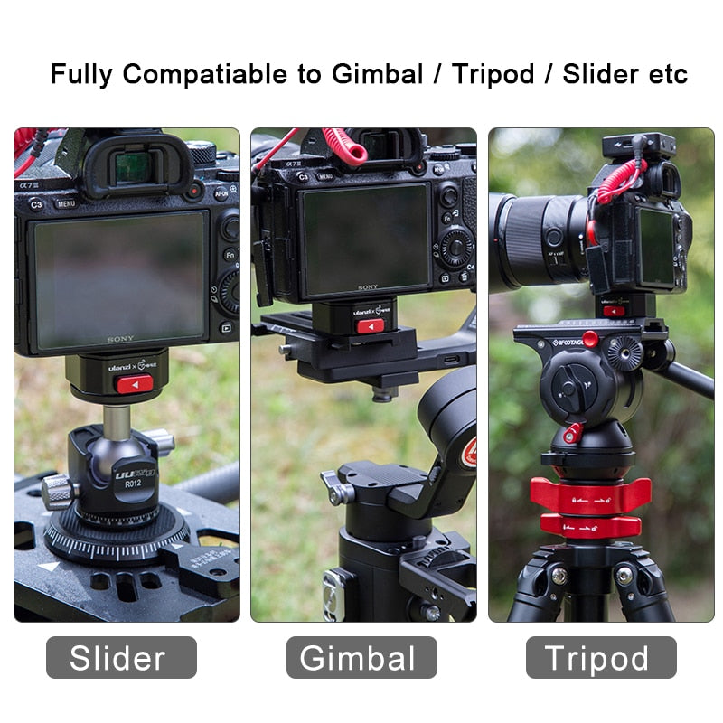 Ulanzi Claw Quick Release Plate Clamp Quick Instal System DSLR Gopro Action Camera Shoulder Strap Belt Clamp Quick Switch Kit