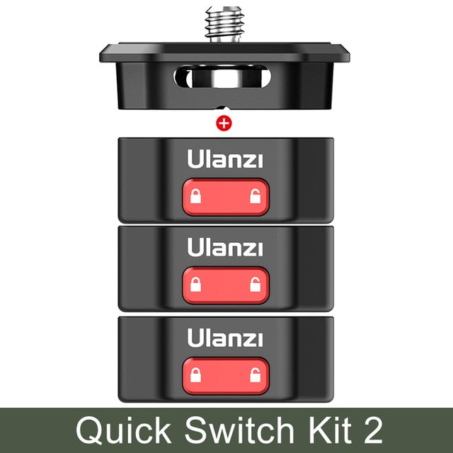 Ulanzi Claw Quick Release Plate Clamp Quick Instal System DSLR Gopro Action Camera Shoulder Strap Belt Clamp Quick Switch Kit