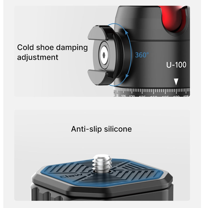 Ulanzi Claw Quick Release Plate Clamp Quick Instal System DSLR Gopro Action Camera Shoulder Strap Belt Clamp Quick Switch Kit