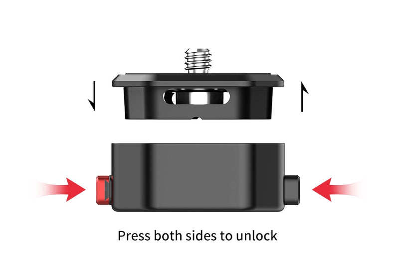 Ulanzi Claw Quick Release Plate Clamp Quick Instal System DSLR Gopro Action Camera Shoulder Strap Belt Clamp Quick Switch Kit