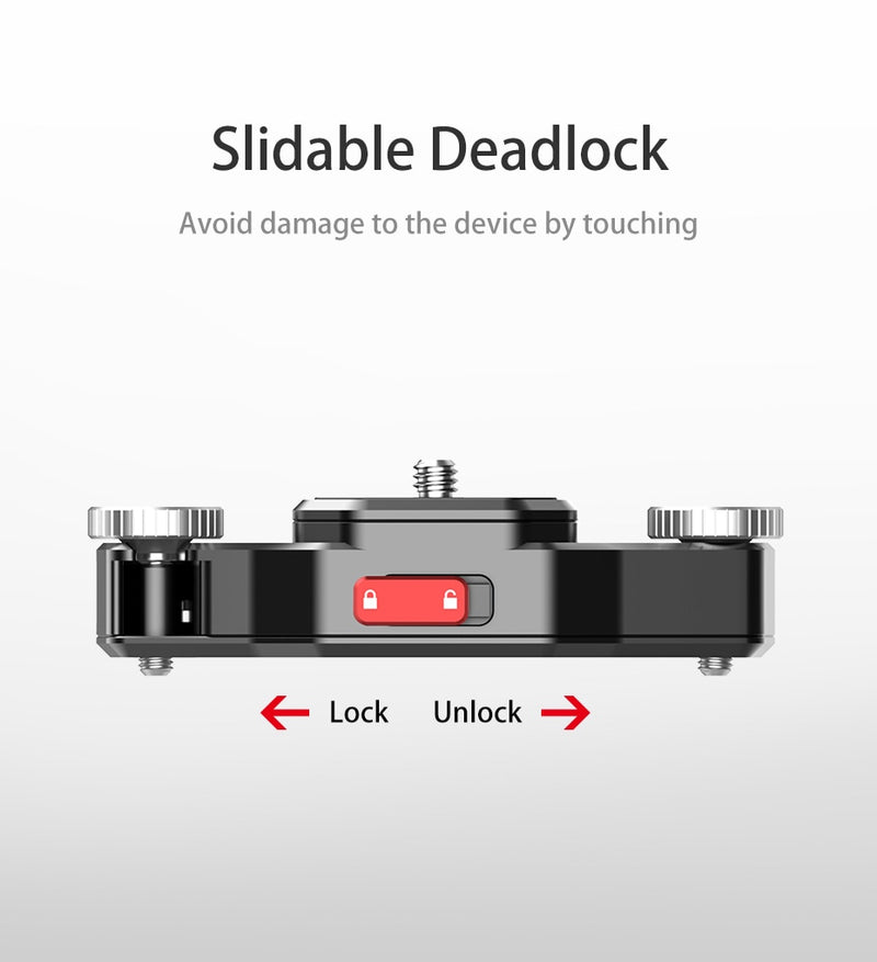 Ulanzi Claw Quick Release Plate Clamp Quick Instal System DSLR Gopro Action Camera Shoulder Strap Belt Clamp Quick Switch Kit