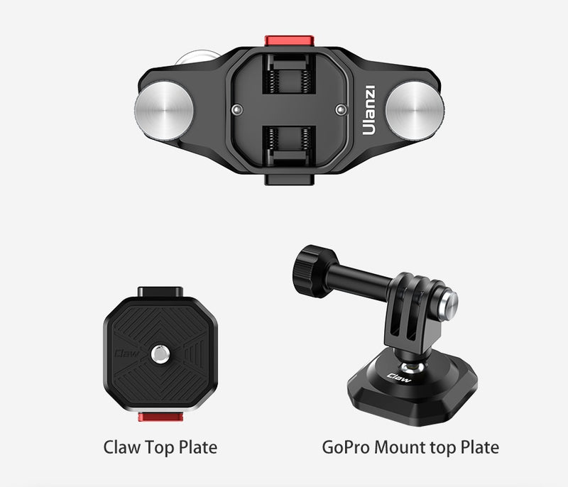 Ulanzi Claw Quick Release Plate Clamp Quick Instal System DSLR Gopro Action Camera Shoulder Strap Belt Clamp Quick Switch Kit