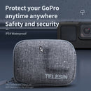 TELESIN Mini Storage Protection Bag Brushed Half Open Quick Release Carrying Case for GoPro Hero 9 Black Bag