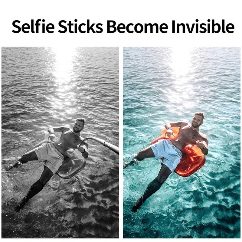 TELESIN 106" Selfie Stick Carbon Fiber Extendable Handheld Monopod for GoPro Hero 9 8 7 6 5 for Osmo Action Insta360 GoPro Max